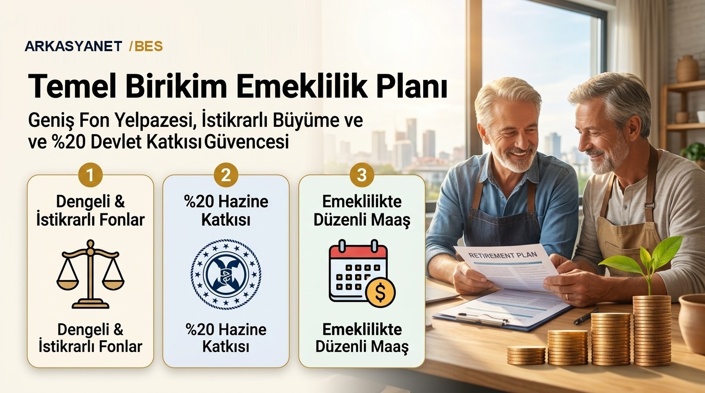 Temel Birikim Emeklilik Planı Tanıtım ve Bilgilendirme İnfografiği
