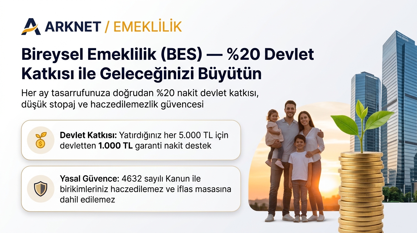 Bireysel Emeklilik (BES) — %20 Devlet Katkısı ile Geleceğinizi Büyütün